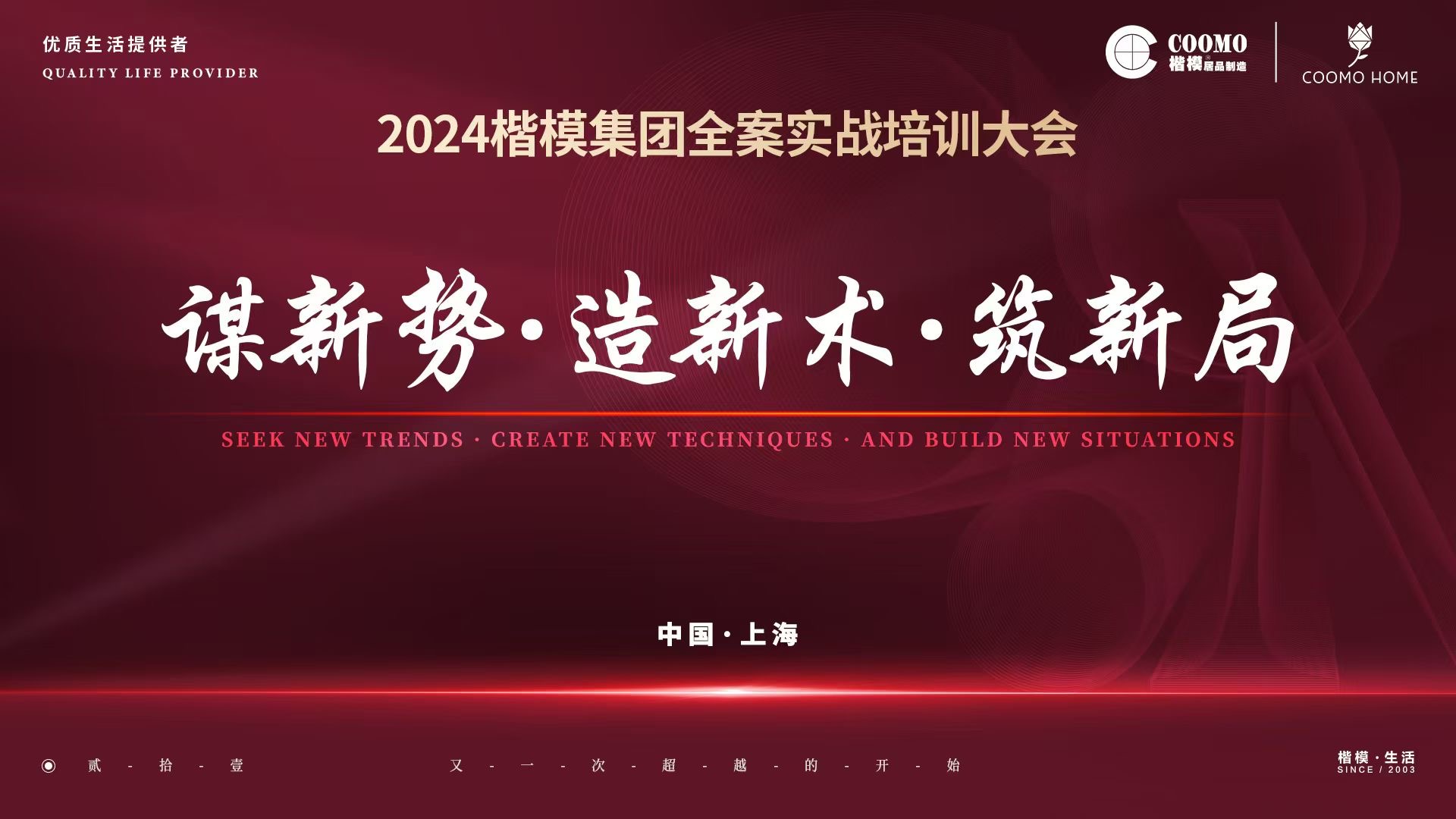 谋新势·造新术·筑新局 |  2024楷模集团全案实战大培训